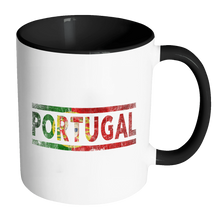 Load image into Gallery viewer, RobustCreative-Retro Vintage Flag Portuguese Portugal 11oz Black &amp; White Coffee Mug ~ Both Sides Printed
