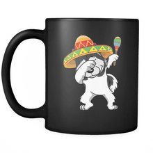 Load image into Gallery viewer, RobustCreative-Dabbing Alaskan Malamute Dog in Sombrero - Cinco De Mayo Mexican Fiesta - Dab Dance Mexico Party - 11oz Black Funny Coffee Mug Women Men Friends Gift ~ Both Sides Printed

