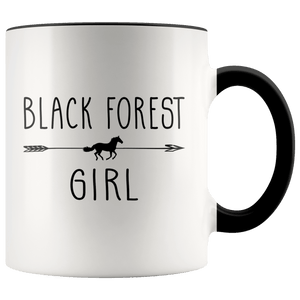 RobustCreative-Black Forest Horse Girl Gifts Horses Lover Riding Racing - 11oz Accent Mug Riding Lover Gift Idea