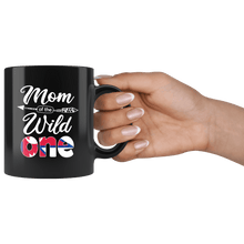 Load image into Gallery viewer, RobustCreative-Nepalese Mom of the Wild One Birthday Nepal Flag Black 11oz Mug Gift Idea
