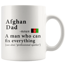 Load image into Gallery viewer, RobustCreative-Afghan Dad Definition Afghanistan Flag Fathers Day - 11oz White Mug family reunion gifts Gift Idea
