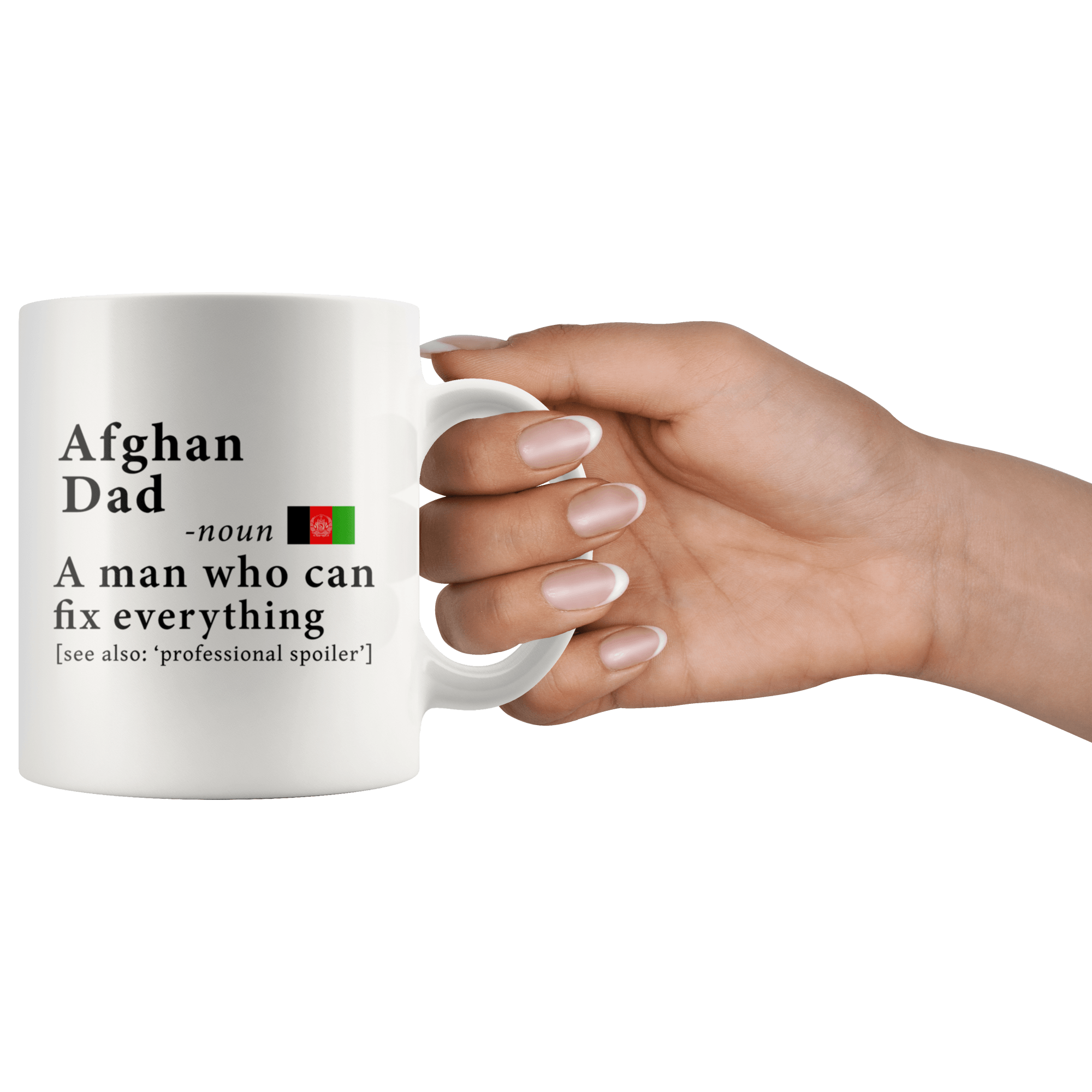 Afghan Dad Definition Afghanistan Flag Fathers Day - 11oz White Mug fa –  RobustCreative