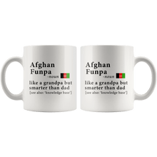 Load image into Gallery viewer, RobustCreative-Afghan Funpa Definition Afghanistan Flag Grandpa Day - 11oz White Mug family reunion gifts Gift Idea
