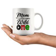 Load image into Gallery viewer, RobustCreative-Afghan Mom of the Wild One Birthday Afghanistan Flag Coffee White 11oz Mug Gift Idea
