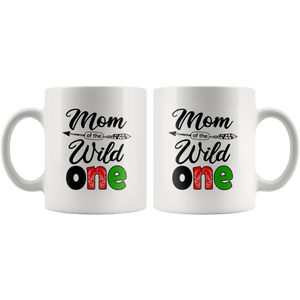 RobustCreative-Afghan Mom of the Wild One Birthday Afghanistan Flag Coffee White 11oz Mug Gift Idea