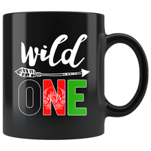 Load image into Gallery viewer, RobustCreative-Afghanistan Wild One Birthday Outfit 1 Afghan Flag Coffee Black 11oz Mug Gift Idea
