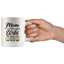 Load image into Gallery viewer, RobustCreative-Indian Mom of the Wild One Birthday India Flag White 11oz Mug Gift Idea
