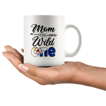 Load image into Gallery viewer, RobustCreative-Bonaire Mom of the Wild One Birthday Bonaire Flag White 11oz Mug Gift Idea
