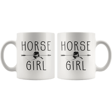 Load image into Gallery viewer, RobustCreative-Alaska Horse Girl Gifts Alaskan Shape Country for women - 11oz White Mug Racing Lover Gift Idea
