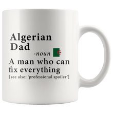 Load image into Gallery viewer, RobustCreative-Algerian Dad Definition Algeria Flag Fathers Day - 11oz White Mug family reunion gifts Gift Idea
