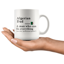 Load image into Gallery viewer, RobustCreative-Algerian Dad Definition Algeria Flag Fathers Day - 11oz White Mug family reunion gifts Gift Idea
