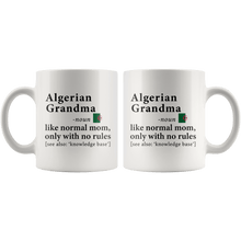 Load image into Gallery viewer, RobustCreative-Algerian Grandma Definition Algeria Flag Grandmother - 11oz White Mug family reunion gifts Gift Idea
