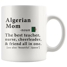 Load image into Gallery viewer, RobustCreative-Algerian Mom Definition Algeria Flag Mothers Day - 11oz White Mug family reunion gifts Gift Idea
