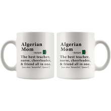 Load image into Gallery viewer, RobustCreative-Algerian Mom Definition Algeria Flag Mothers Day - 11oz White Mug family reunion gifts Gift Idea
