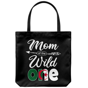 RobustCreative-Algerian Mom of the Wild One Birthday Algeria Flag Tote Bag Gift Idea