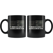 Load image into Gallery viewer, RobustCreative-American Camo Flag Girlfriend USA Patriot Family - Military Family 11oz Black Mug Active Component on Duty support troops Gift Idea - Both Sides Printed
