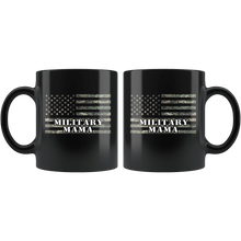 Load image into Gallery viewer, RobustCreative-American Camo Flag Mama USA Patriot Family - Military Family 11oz Black Mug Active Component on Duty support troops Gift Idea - Both Sides Printed
