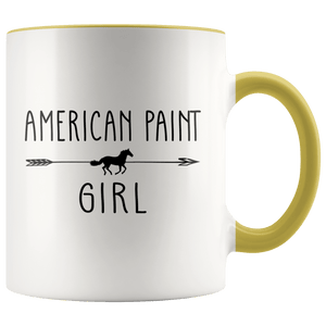 RobustCreative-American Paint Horse Girl Gifts Horses Lover Riding Racing - 11oz Accent Mug Riding Lover Gift Idea