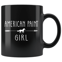 Load image into Gallery viewer, RobustCreative-American Paint Horse Girl Gifts Horses Lover Riding Racing - 11oz Black Mug Racing Lover Gift Idea
