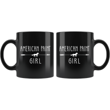 Load image into Gallery viewer, RobustCreative-American Paint Horse Girl Gifts Horses Lover Riding Racing - 11oz Black Mug Racing Lover Gift Idea
