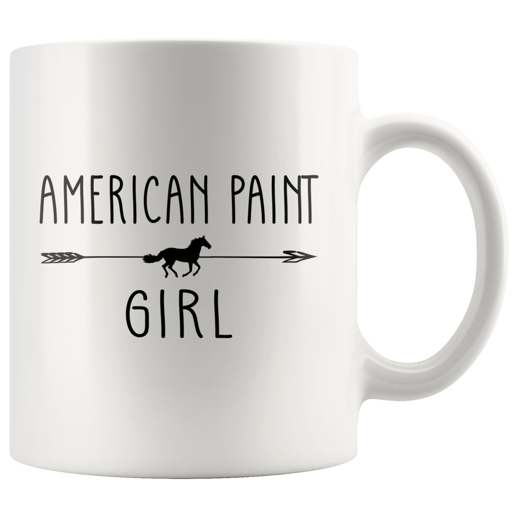 RobustCreative-American Paint Horse Girl Gifts Horses Lover Riding Racing - 11oz White Mug Riding Lover Gift Idea