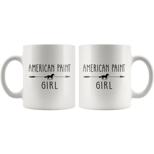 RobustCreative-American Paint Horse Girl Gifts Horses Lover Riding Racing - 11oz White Mug Riding Lover Gift Idea