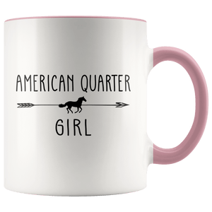 RobustCreative-American Quarter Horse Girl Gifts Horses Lover Riding Racing - 11oz Accent Mug Racing Lover Gift Idea