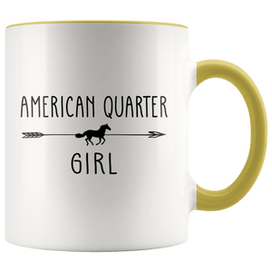 RobustCreative-American Quarter Horse Girl Gifts Horses Lover Riding Racing - 11oz Accent Mug Racing Lover Gift Idea