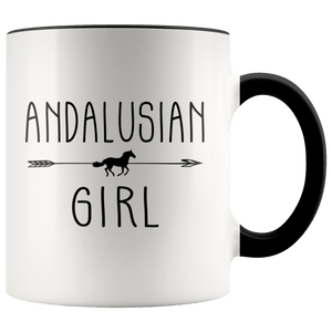 RobustCreative-Andalusian Horse Girl Gifts Horses Lover Riding Racing - 11oz Accent Mug Racing Lover Gift Idea