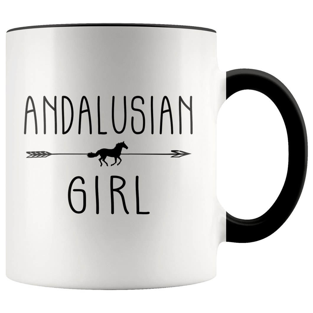 RobustCreative-Andalusian Horse Girl Gifts Horses Lover Riding Racing - 11oz Accent Mug Racing Lover Gift Idea