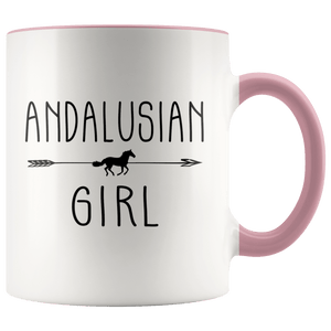 RobustCreative-Andalusian Horse Girl Gifts Horses Lover Riding Racing - 11oz Accent Mug Racing Lover Gift Idea