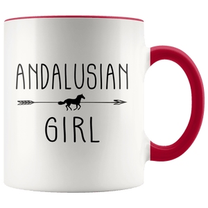 RobustCreative-Andalusian Horse Girl Gifts Horses Lover Riding Racing - 11oz Accent Mug Racing Lover Gift Idea