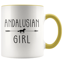 Load image into Gallery viewer, RobustCreative-Andalusian Horse Girl Gifts Horses Lover Riding Racing - 11oz Accent Mug Racing Lover Gift Idea
