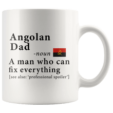 Load image into Gallery viewer, RobustCreative-Angolan Dad Definition Angola Flag Fathers Day - 11oz White Mug family reunion gifts Gift Idea
