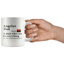 Load image into Gallery viewer, RobustCreative-Angolan Dad Definition Angola Flag Fathers Day - 11oz White Mug family reunion gifts Gift Idea
