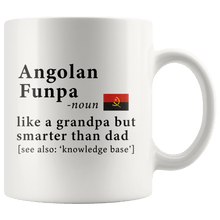 Load image into Gallery viewer, RobustCreative-Angolan Funpa Definition Angola Flag Grandpa Day - 11oz White Mug family reunion gifts Gift Idea
