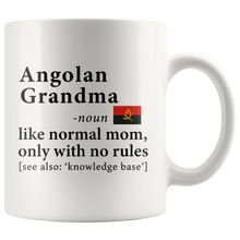 Load image into Gallery viewer, RobustCreative-Angolan Grandma Definition Angola Flag Grandmother - 11oz White Mug family reunion gifts Gift Idea
