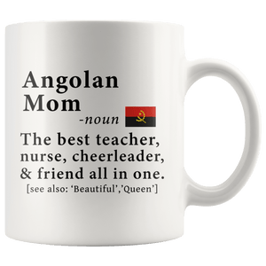 RobustCreative-Angolan Mom Definition Angola Flag Mothers Day - 11oz White Mug family reunion gifts Gift Idea