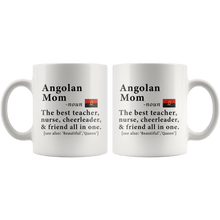 Load image into Gallery viewer, RobustCreative-Angolan Mom Definition Angola Flag Mothers Day - 11oz White Mug family reunion gifts Gift Idea
