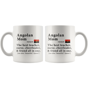 RobustCreative-Angolan Mom Definition Angola Flag Mothers Day - 11oz White Mug family reunion gifts Gift Idea