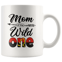 Load image into Gallery viewer, RobustCreative-Angolan Mom of the Wild One Birthday Angola Flag White 11oz Mug Gift Idea
