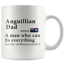 Load image into Gallery viewer, RobustCreative-Anguillian Dad Definition Anguilla Flag Fathers Day - 11oz White Mug family reunion gifts Gift Idea
