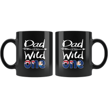 Load image into Gallery viewer, RobustCreative-Anguillian Dad of the Wild One Birthday Anguilla Flag Black 11oz Mug Gift Idea
