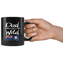 Load image into Gallery viewer, RobustCreative-Anguillian Dad of the Wild One Birthday Anguilla Flag Black 11oz Mug Gift Idea
