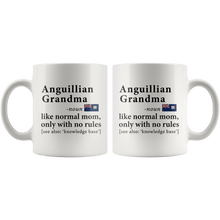 Load image into Gallery viewer, RobustCreative-Anguillian Grandma Definition Anguilla Flag Grandmother - 11oz White Mug family reunion gifts Gift Idea
