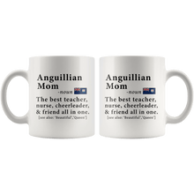 Load image into Gallery viewer, RobustCreative-Anguillian Mom Definition Anguilla Flag Mothers Day - 11oz White Mug family reunion gifts Gift Idea
