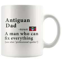 Load image into Gallery viewer, RobustCreative-Antiguan &amp; Barbudan Dad Definition Antigua &amp; Barbuda Flag Fathers Day - 11oz White Mug family reunion gifts Gift Idea
