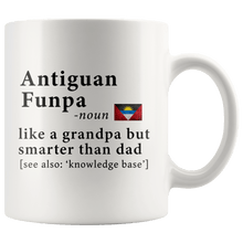 Load image into Gallery viewer, RobustCreative-Antiguan &amp; Barbudan Funpa Definition Antigua &amp; Barbuda Flag Grandpa Day - 11oz White Mug family reunion gifts Gift Idea
