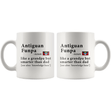 Load image into Gallery viewer, RobustCreative-Antiguan &amp; Barbudan Funpa Definition Antigua &amp; Barbuda Flag Grandpa Day - 11oz White Mug family reunion gifts Gift Idea
