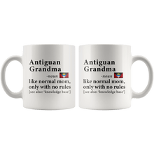 Load image into Gallery viewer, RobustCreative-Antiguan &amp; Barbudan Grandma Definition Antigua &amp; Barbuda Flag Grandmother - 11oz White Mug family reunion gifts Gift Idea
